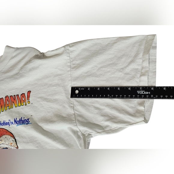 Oneita Men Top White Castles Graphic T-Shirt Castlemania! Size XL 1993 Vintage - Picture 10 of 12